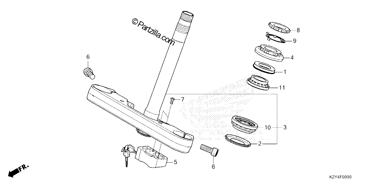 Diagrama de STEERING STEM