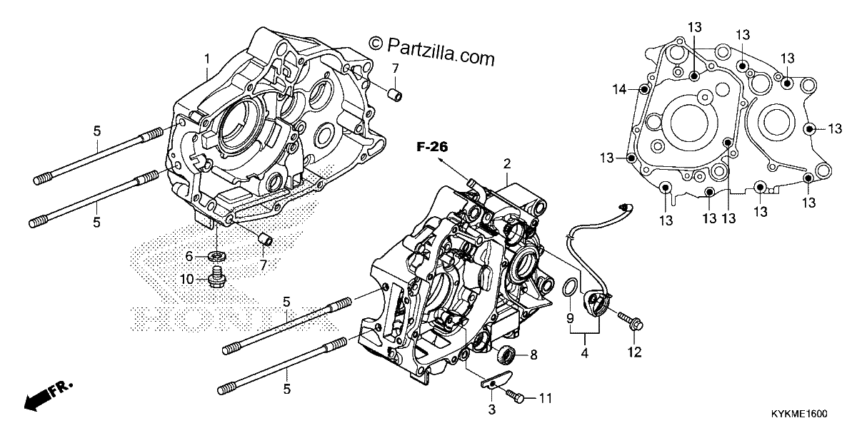Diagrama de CRANKCASE