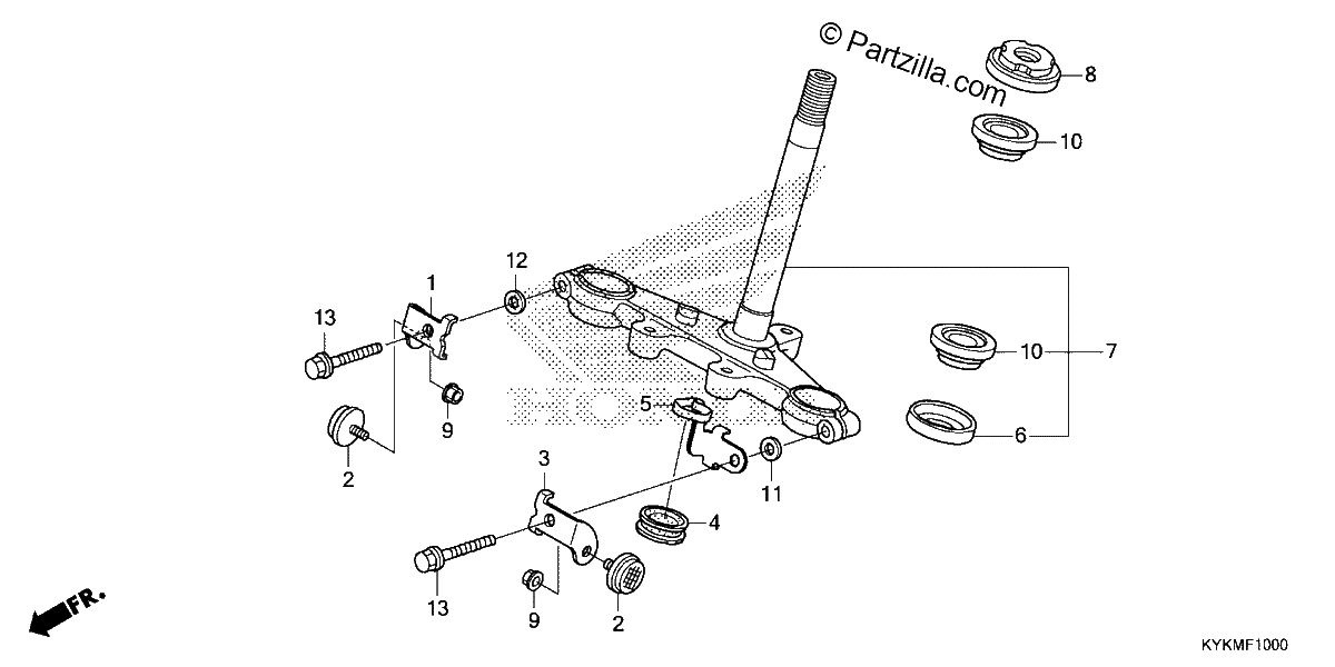Diagrama de STEERING STEM