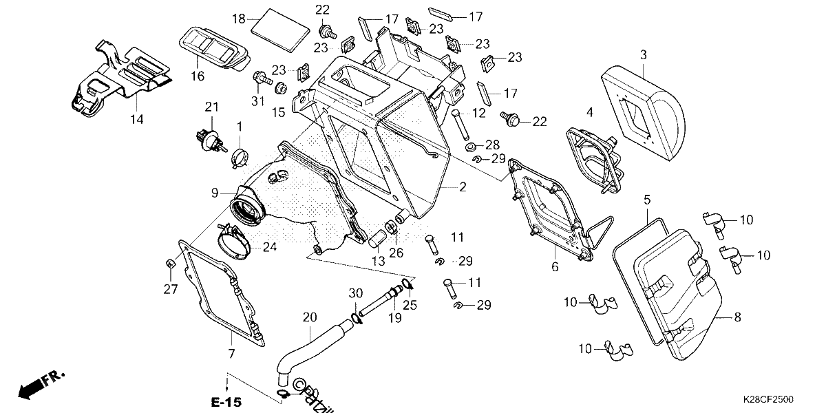 Diagrama de AIR CLEANER