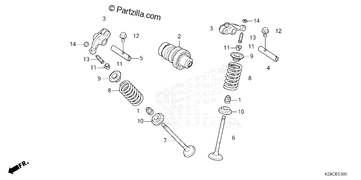 Diagrama de CAMSHAFT VALVE