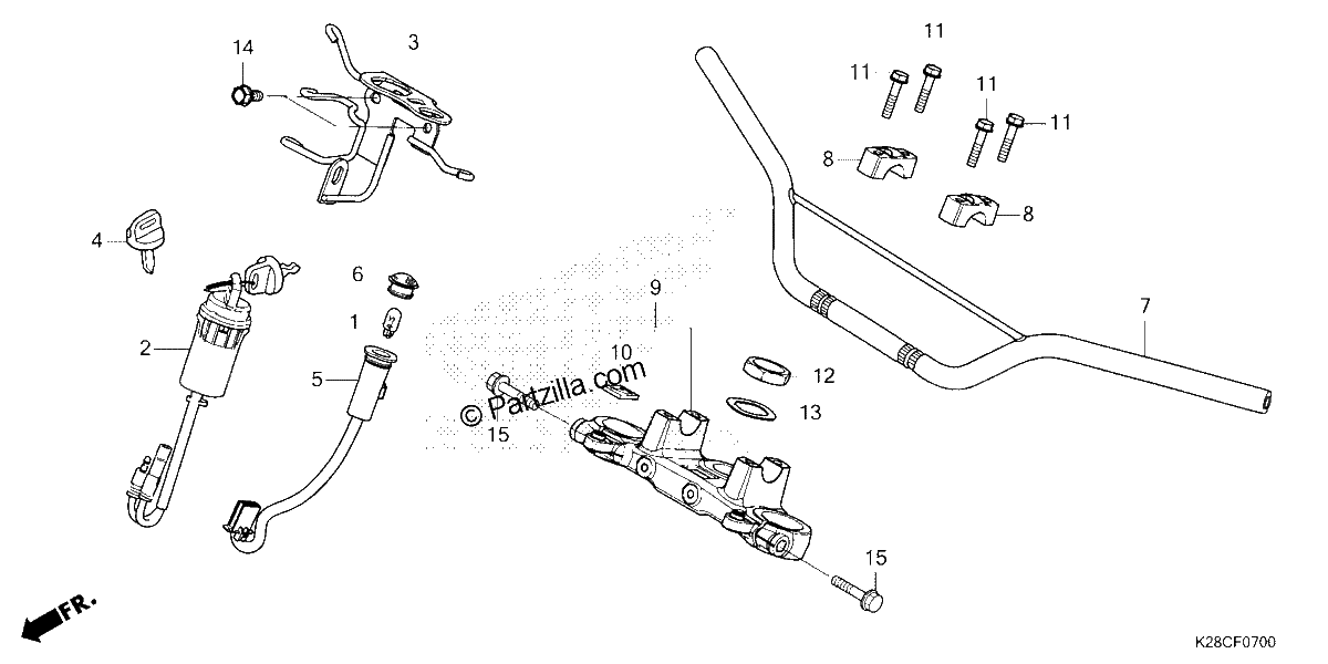 Diagrama de HANDLEBAR