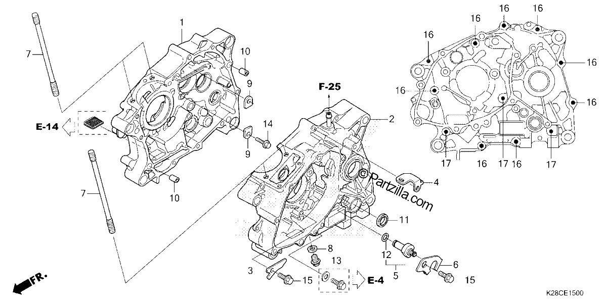 Diagrama de CRANKCASE