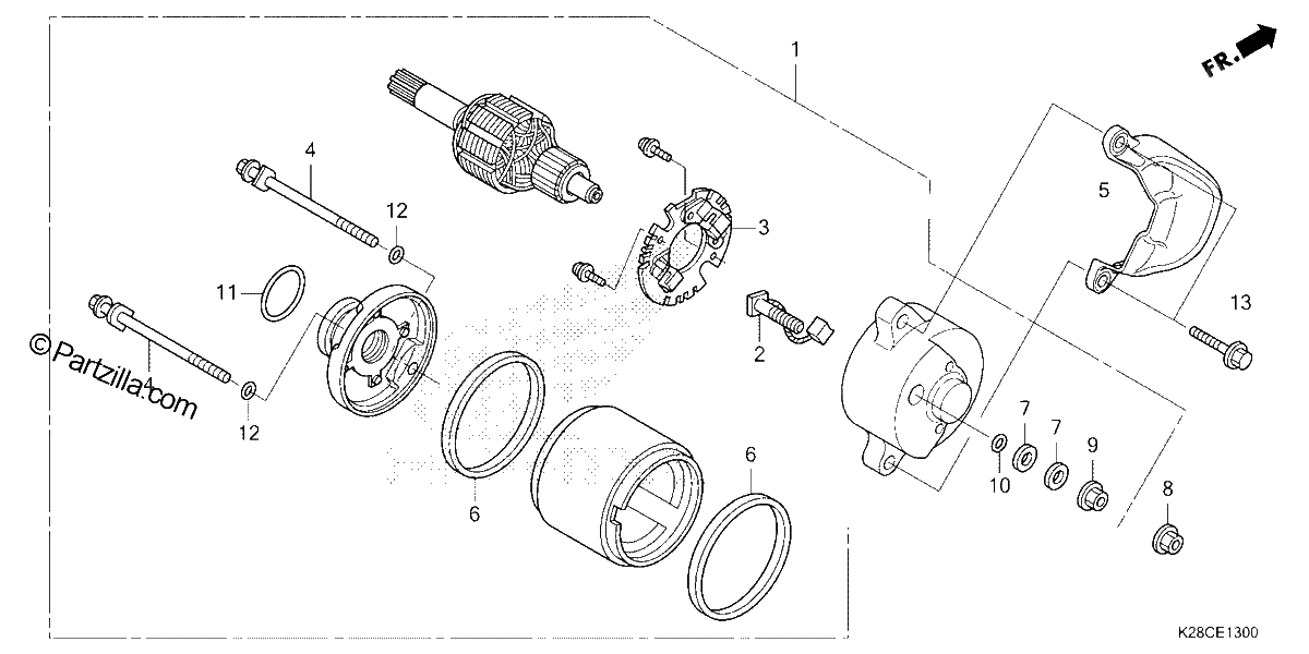 Diagrama de STARTER MOTOR