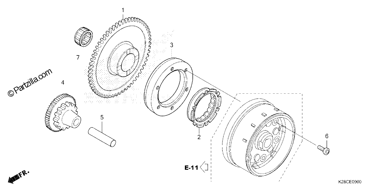 Diagrama de STARTING CLUTCH