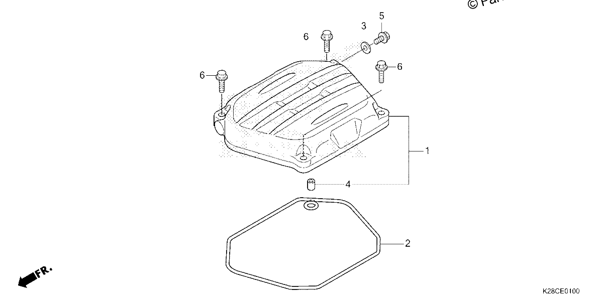 Diagrama de CYLINDER HEAD COVER