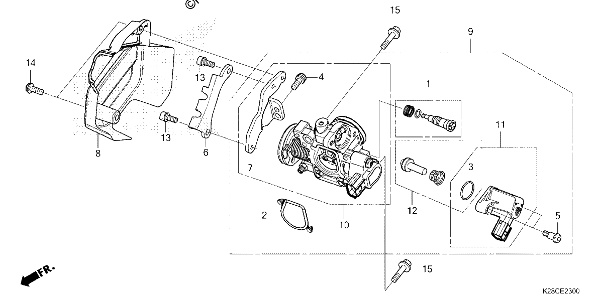 Diagrama de THROTTLE BODY