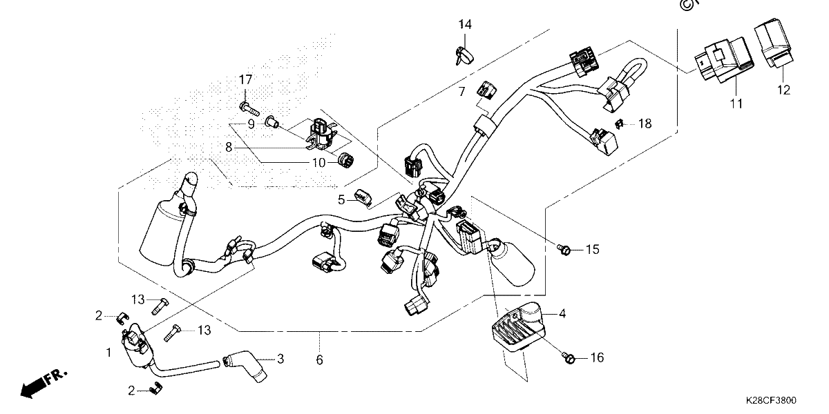 Diagrama de WIRE HARNESS