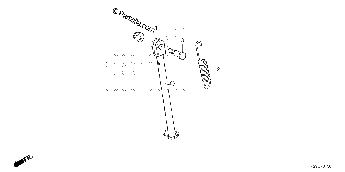 Diagrama de SIDE STAND