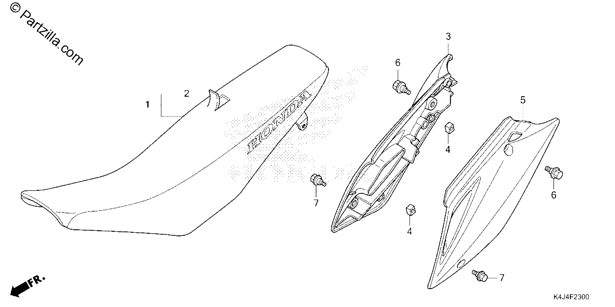 Diagrama de SEAT SIDE COVER