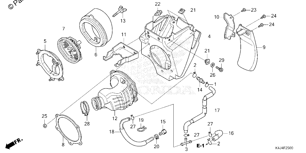 Diagrama de AIR CLEANER