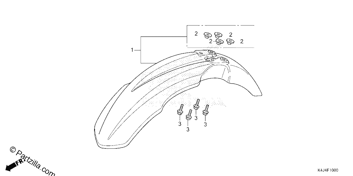 Diagrama de FRONT FENDER