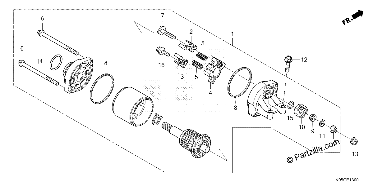 Diagrama de STARTER MOTOR
