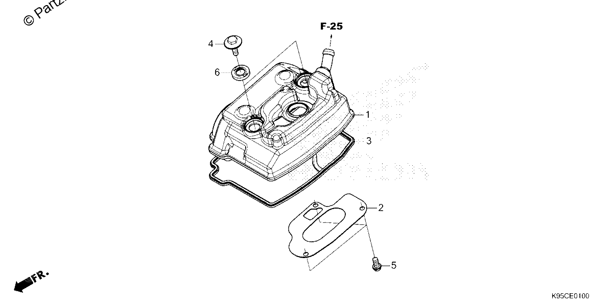 Diagrama de CYLINDER HEAD COVER