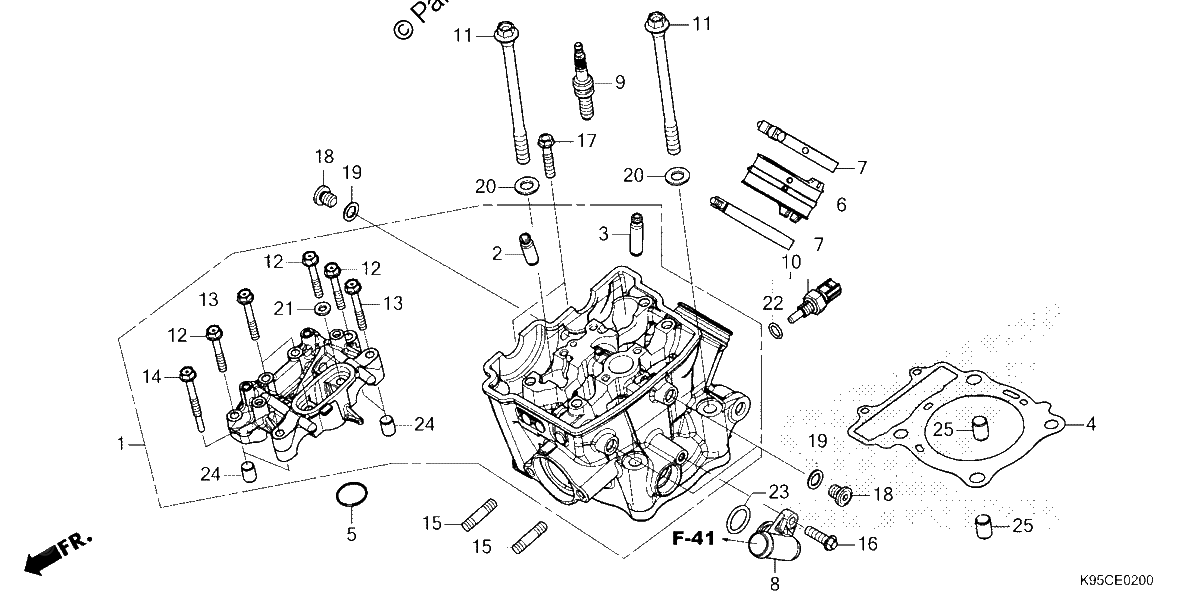 Diagrama de CYLINDER HEAD