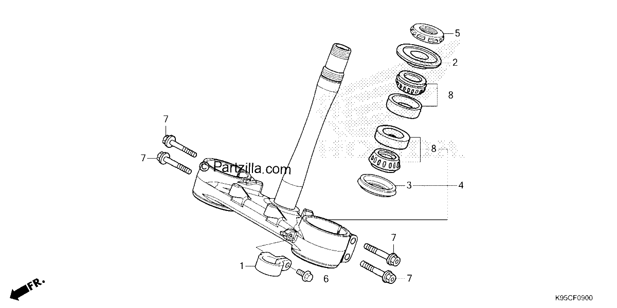 Diagrama de STEERING STEM