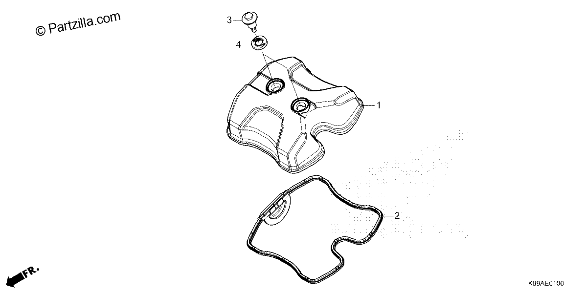 Diagrama de CYLINDER HEAD COVER