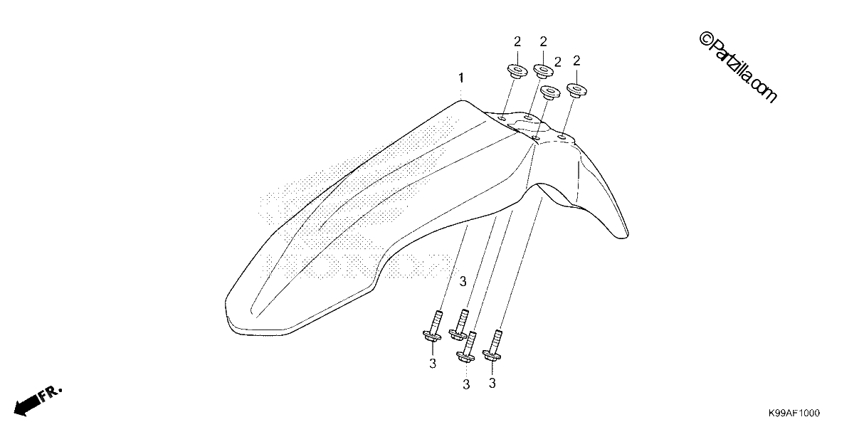 Diagrama de FRONT FENDER
