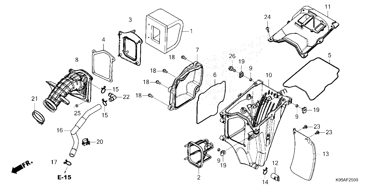 Diagrama de AIR CLEANER