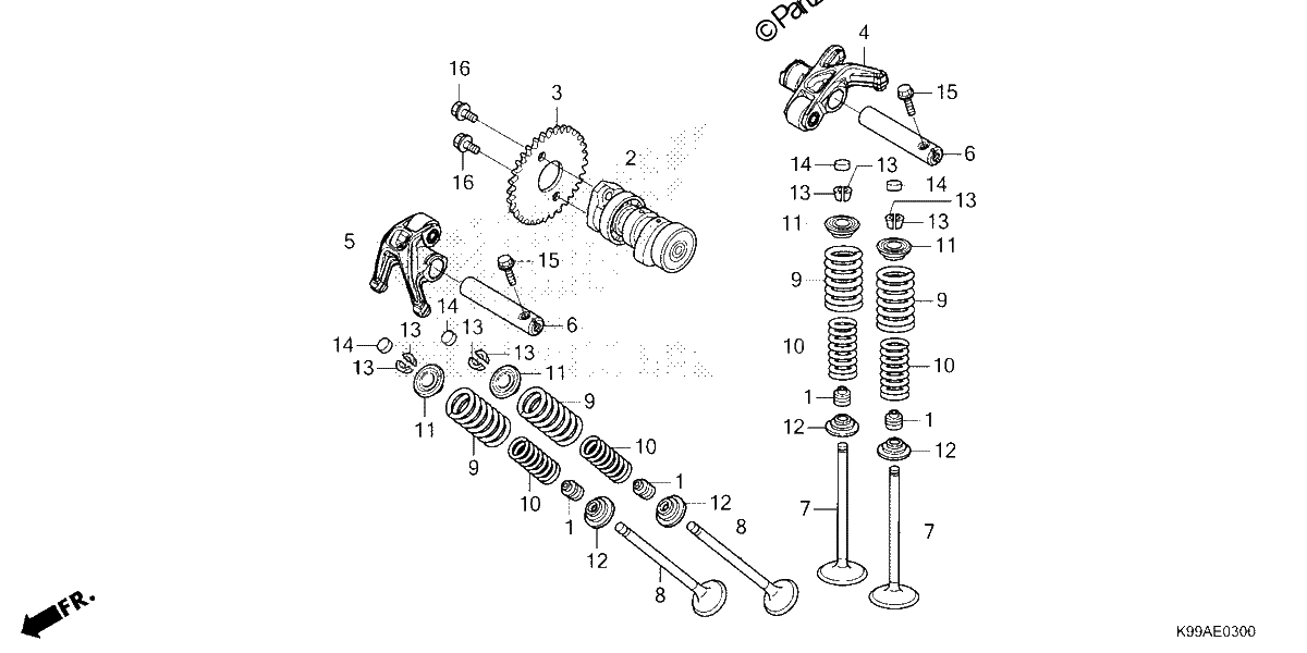Diagrama de CAMSHAFT VALVE