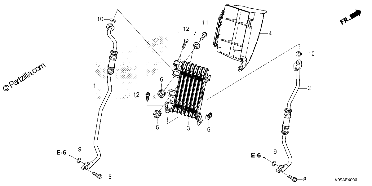 Diagrama de OIL COOLER