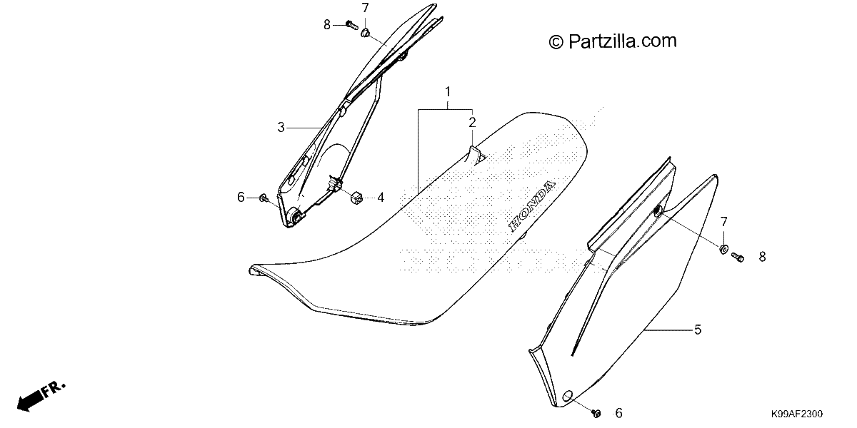 Diagrama de SEAT SIDE COVER