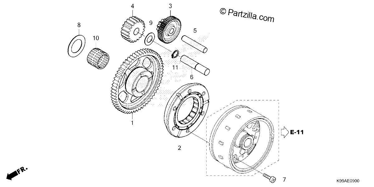 Diagrama de STARTING CLUTCH