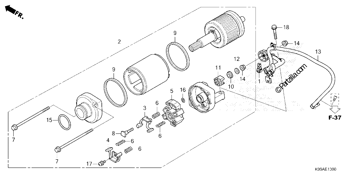 Diagrama de STARTING MOTOR