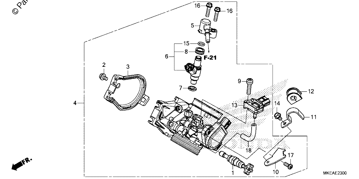 Diagrama de THROTTLE BODY