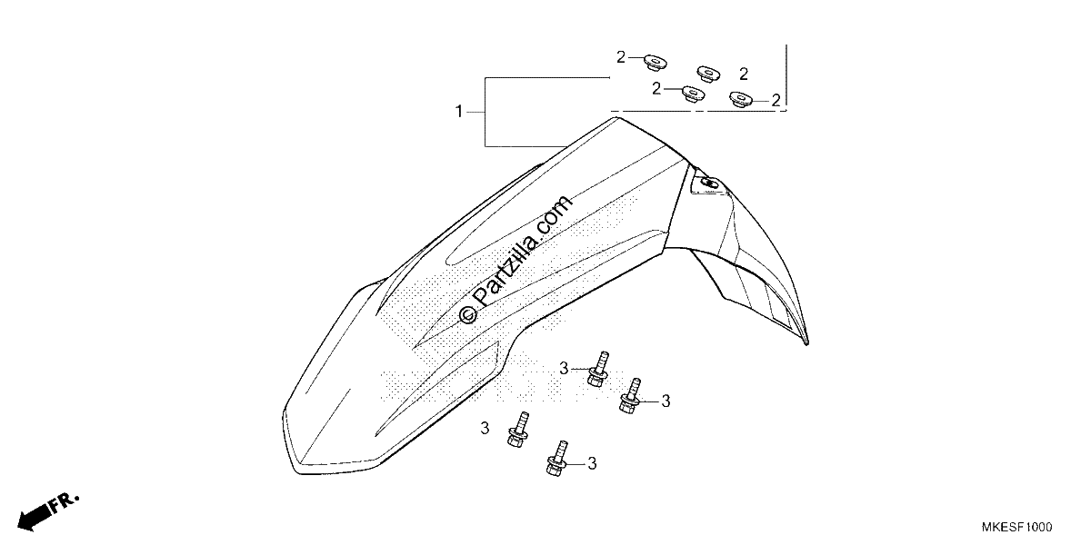 Diagrama de FRONT FENDER