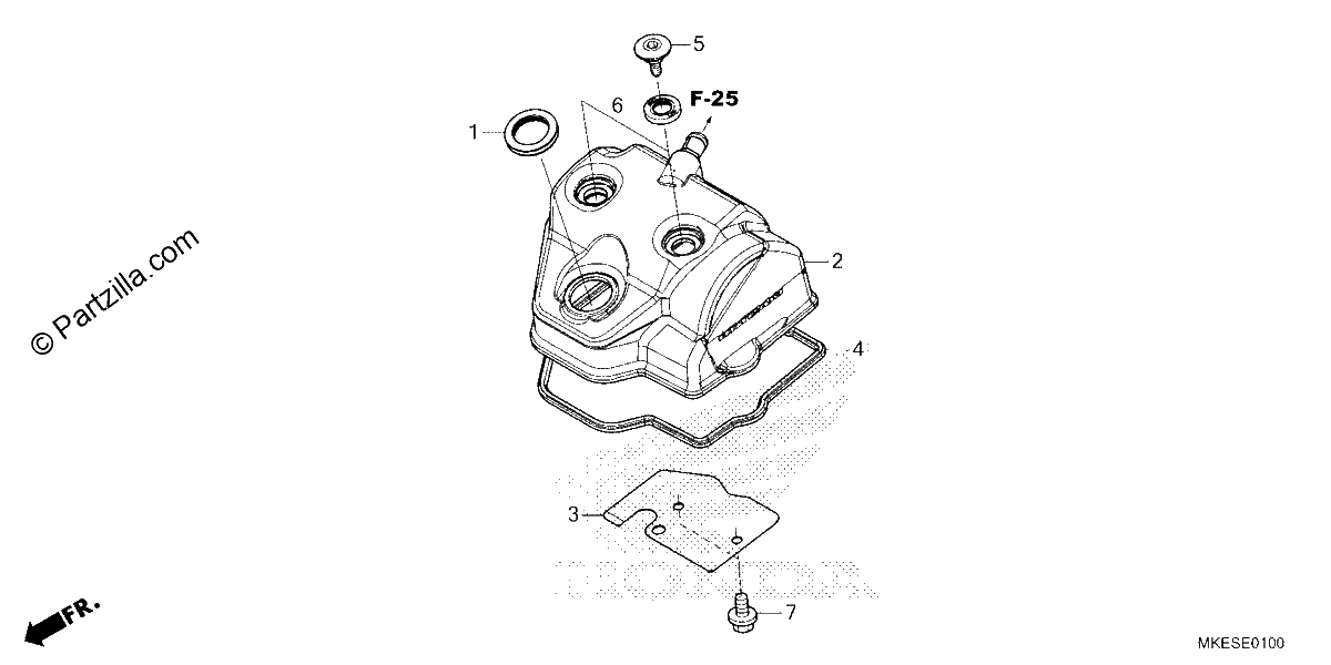 Diagrama de CYLINDER HEAD COVER