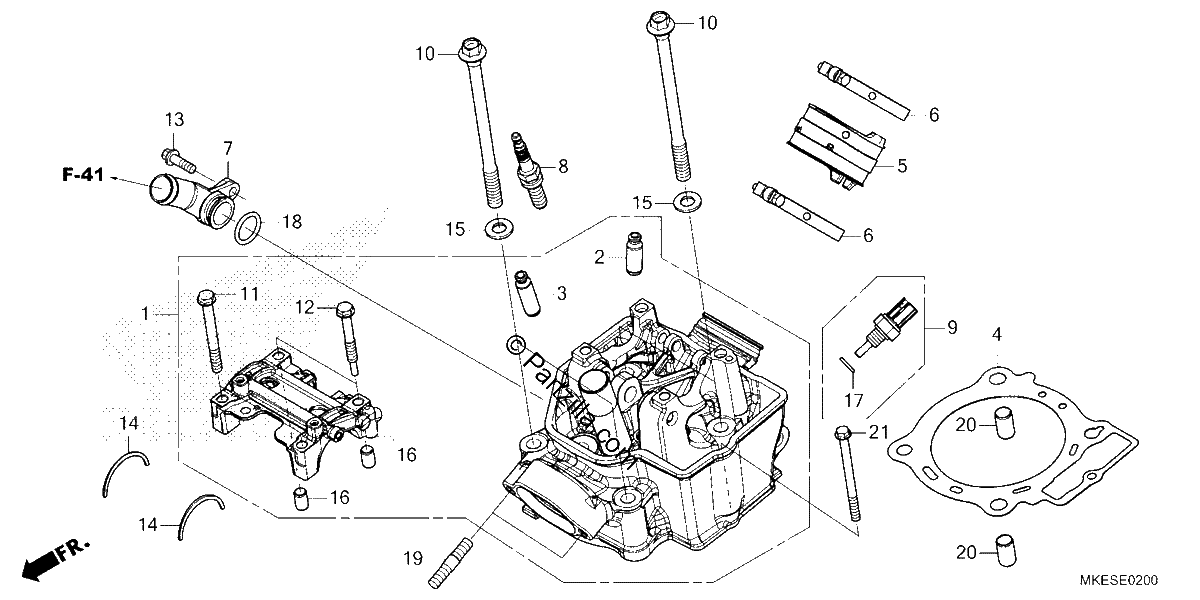 Diagrama de CYLINDER HEAD