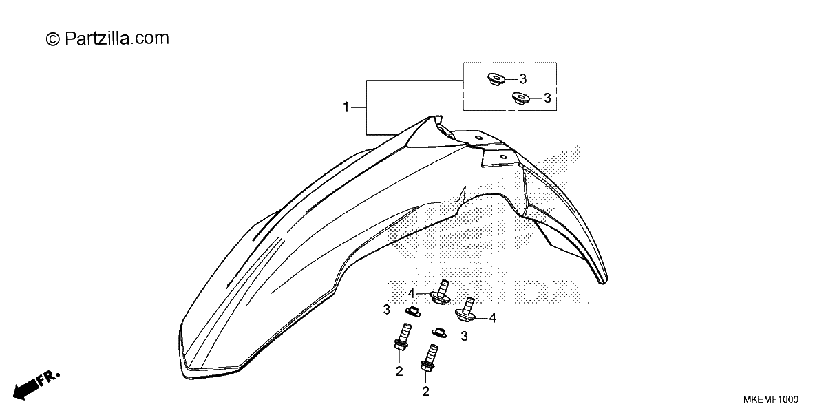 Diagrama de FRONT FENDER