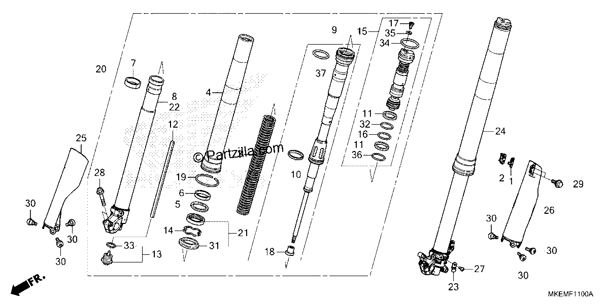 Diagrama de FRONT FORK