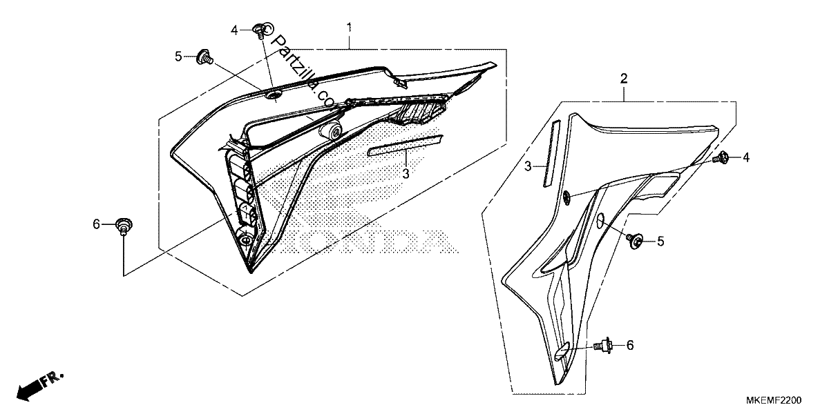 Diagrama de RADIATOR SHROUD