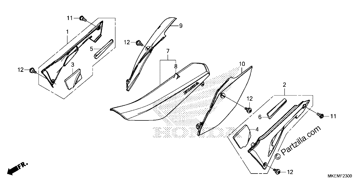 Diagrama de SEAT SIDE COVER