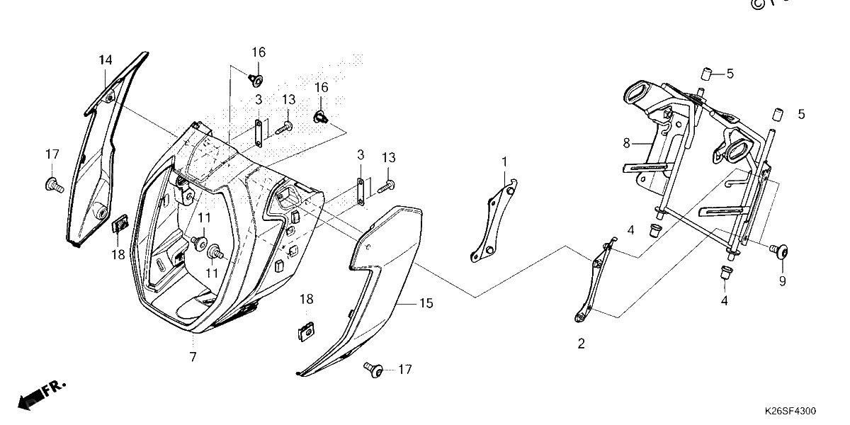 Diagrama de HEADLIGHT COVER