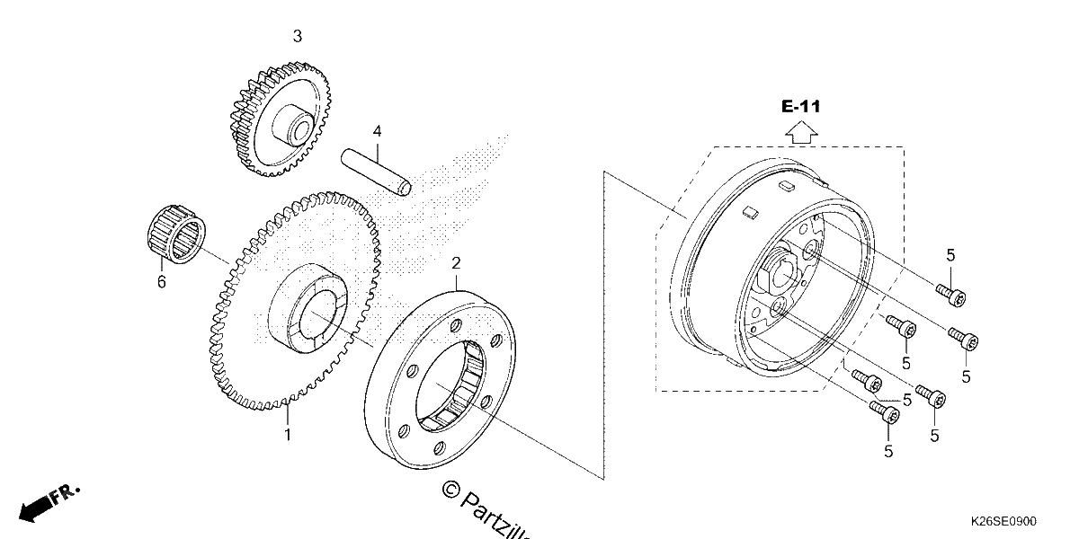 Diagrama de STARTING CLUTCH
