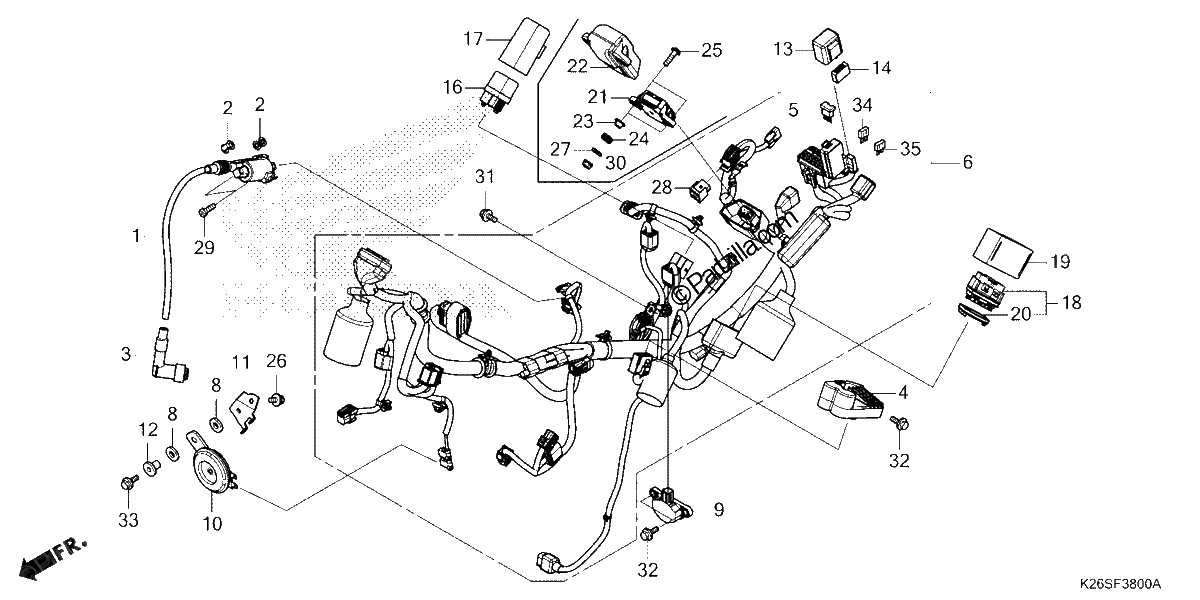 Diagrama de WIRE HARNESS
