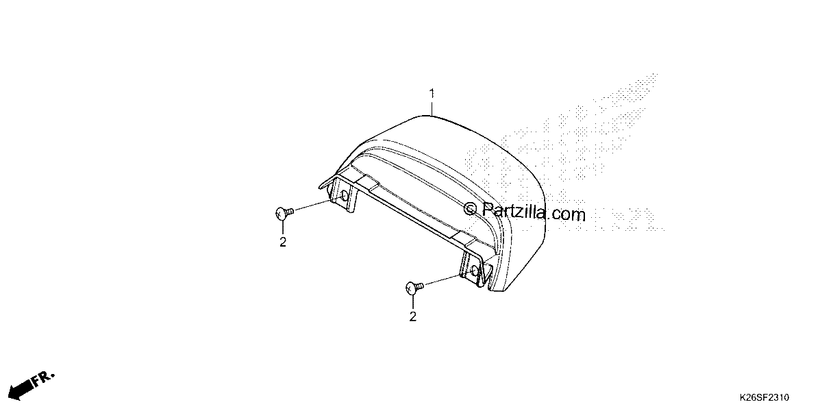 Diagrama de REAR COWL