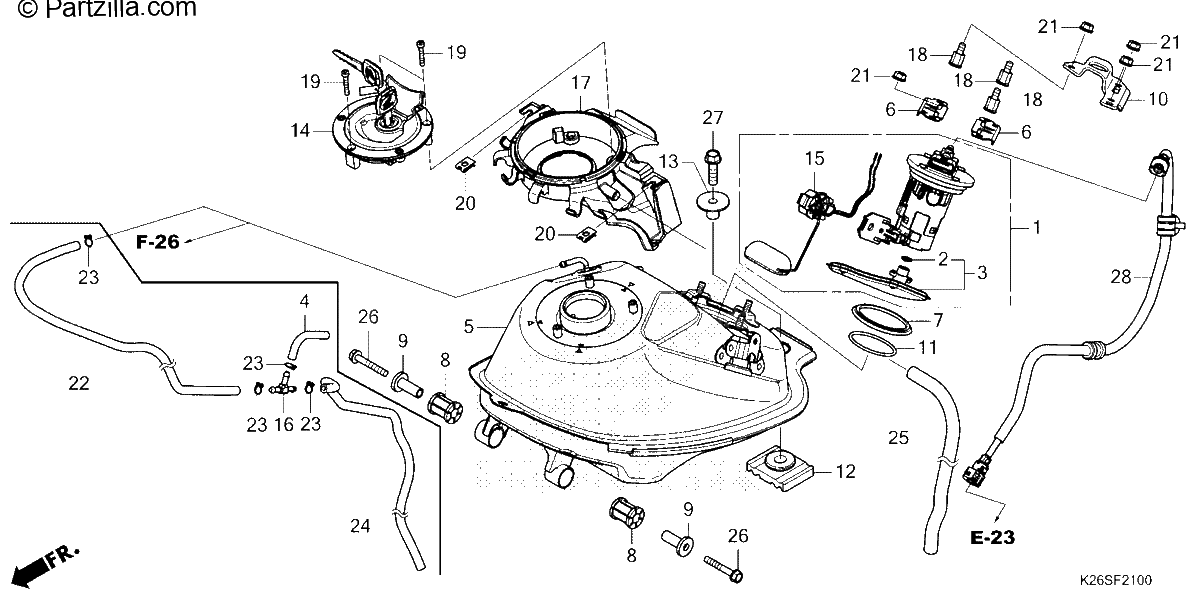 Diagrama de FUEL TANK