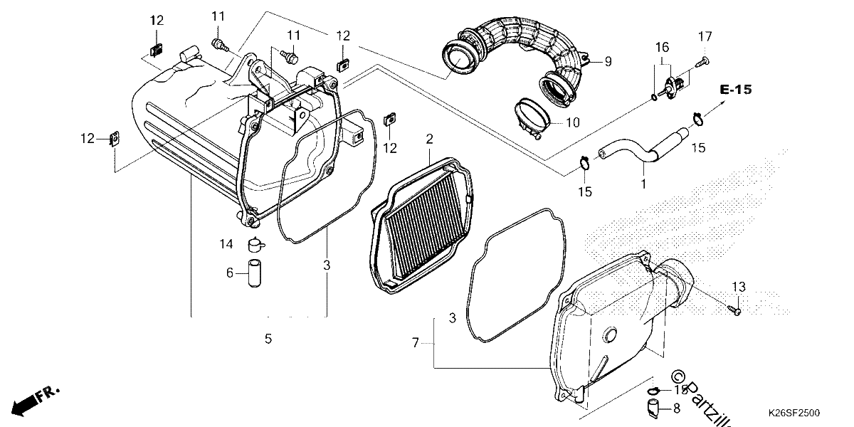 Diagrama de AIR CLEANER