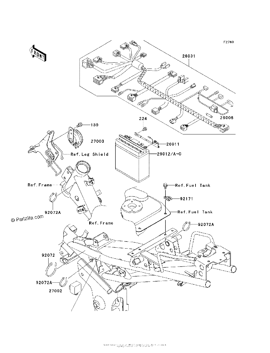 Diagrama de CHASSIS ELECTRICAL EQUIPMENT