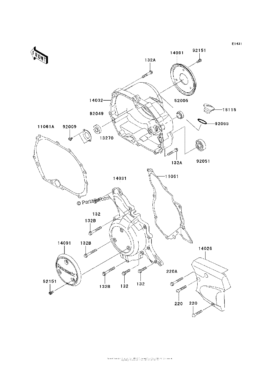 Diagrama de ENGINE COVER S