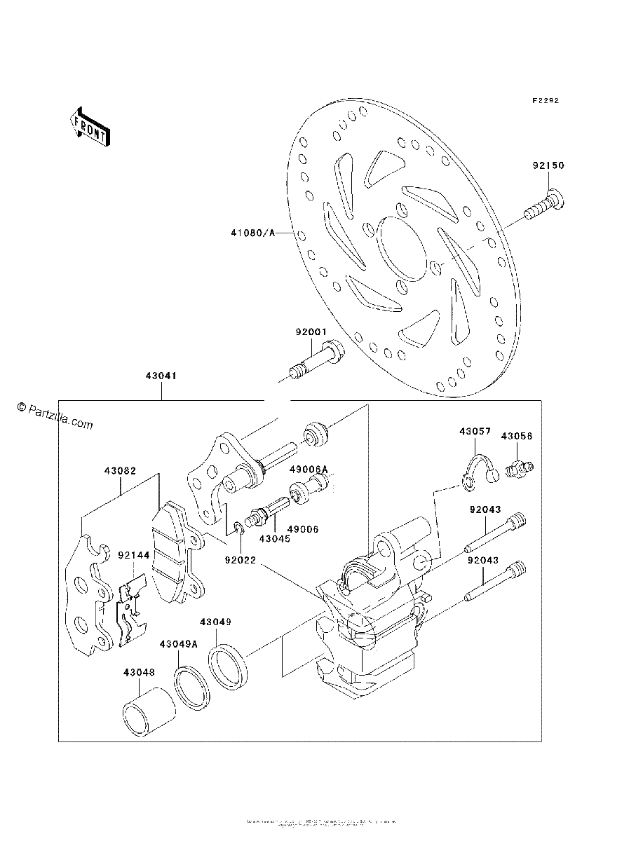 Diagrama de FRONT BRAKE