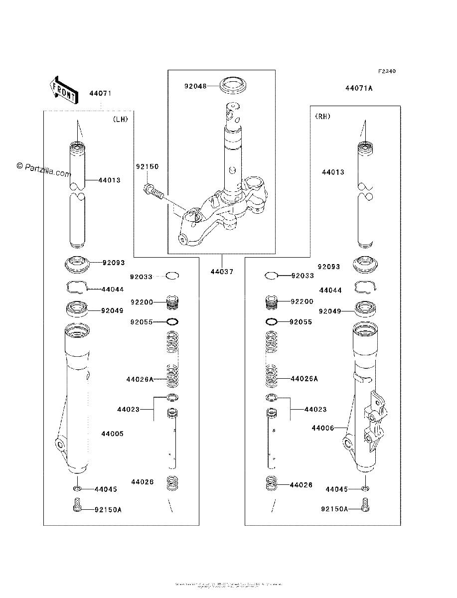Diagrama de FRONT FORK