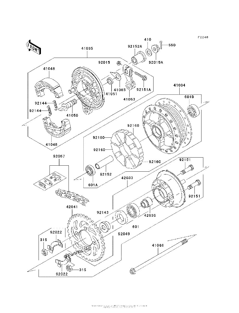 Diagrama de REAR HUB