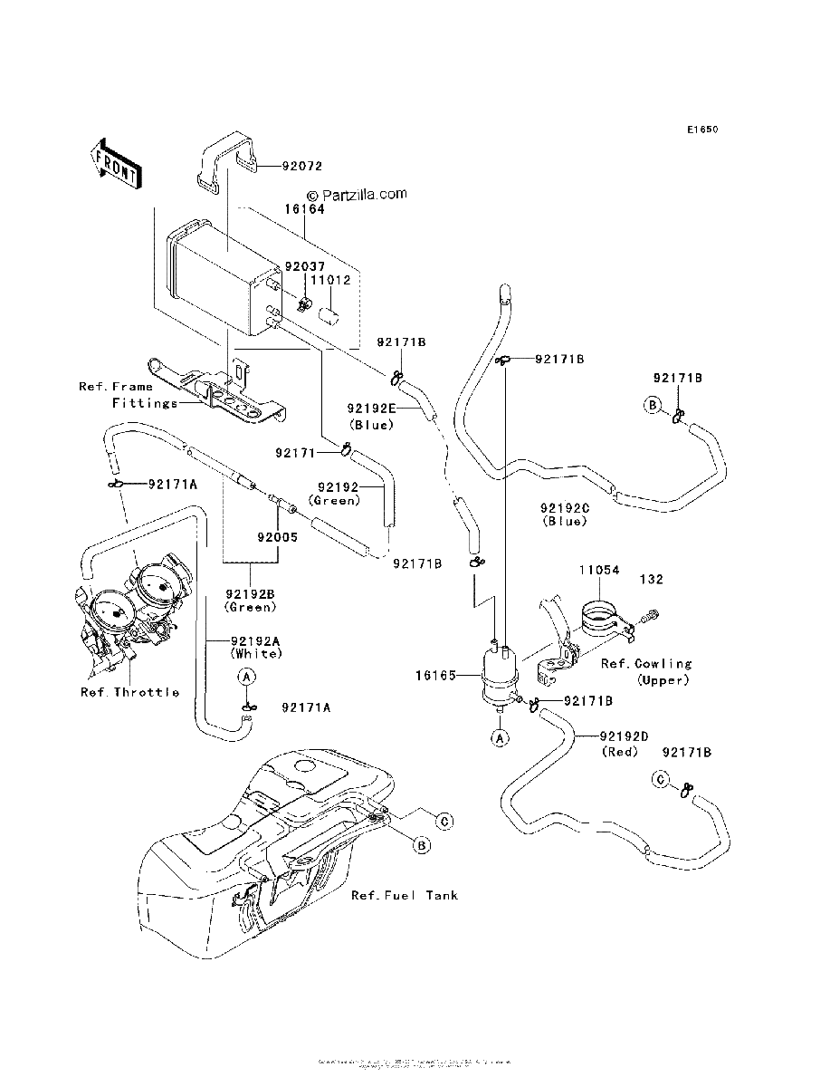 Diagrama de FUEL EVAPORATIVE SYSTEM CA