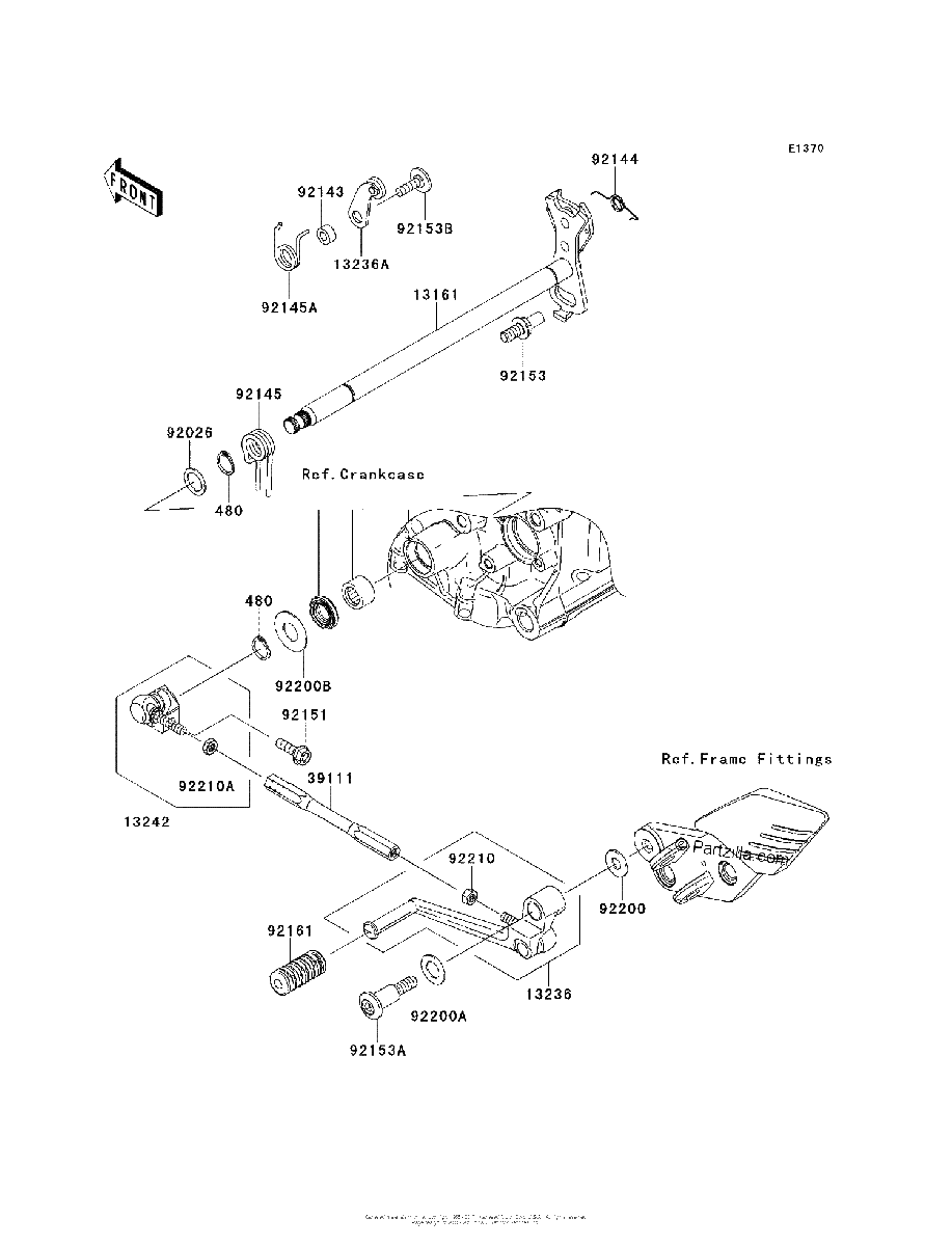 Diagrama de GEAR CHANGE MECHANISM