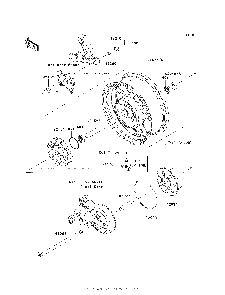 Diagrama de REAR WHEEL CHAIN CAF CDF
